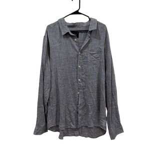 NWT Rails Wyatt Navy‎ Chambray Long Sleeve Button Down Shirt XXL